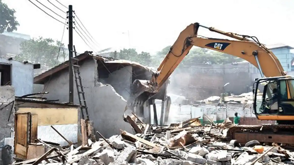 Kpone Katamanso - Demolition in Santeo Jordan leaves residents homeless